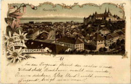 Souvenir De Neuchatel - Litho - Neuchâtel