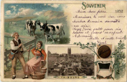 Souvenir De Fribourg - Litho - Chocolat Suchard - Fribourg