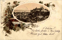 Souvenir De Neuchatel - Litho - Neuchâtel