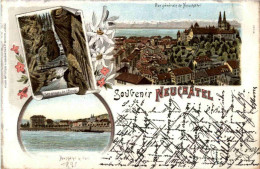 Souvenir De Neuchatel - Litho - Neuchâtel