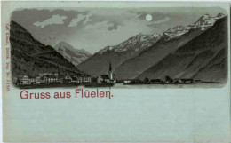 Gruss Aus Flüelen - Litho - Flüelen