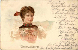 Unterwalderin - Litho - Tracht - Autres & Non Classés