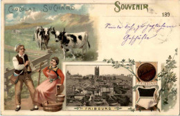 Fribourg - Cacao Suchard - Litho - Fribourg