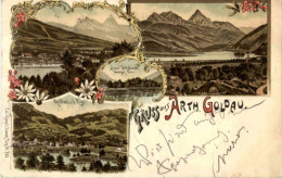 Gruss Aus Arth Goldau - Litho - Autres & Non Classés