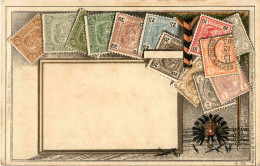 Austria - Briefmarken - Stamps - Prägekarte - Postzegels (afbeeldingen)