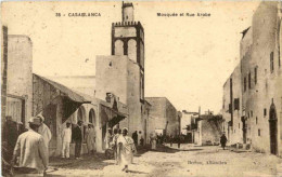 Casablanca - Mosquee Et Rue Arabe - Casablanca