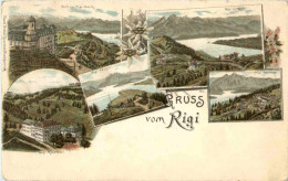 Gruss Vom Rigi - Litho - Other & Unclassified