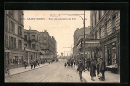 CPA Saint-Denis, Rue Du Chemin De Fer  - Saint Denis