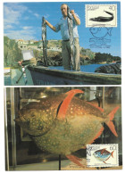 Peixes Madeira 1985 - Cartes-maximum (CM)