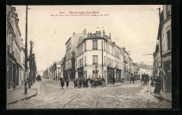 CPA Montreuil-sous-Bois, Boulevard De L'Hotel-de-Ville Et Rue Du Pré  - Montreuil