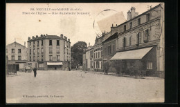 CPA Neuilly-sur-Marne, Place De L'Église, Rue Du Général Donzelot  - Neuilly Sur Marne