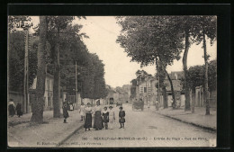 CPA Neuilly-sur-Marne, Entrée Du Pays, Rue De Paris  - Neuilly Sur Marne