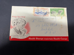 29-4-2024 (3 Z 24) FDC New Zealand Letter (posted To Australia) 1957 - Health Stamps - FDC