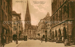 73794114 Muenster Westfalen Prinzipalmarkt U. Lambertikirche M. Strassenbahn Mue - Muenster