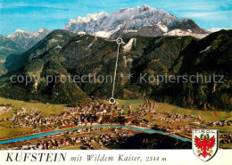 73745936 Kufstein Tirol Fliegeraufnahme Mit Kaisergebirge Kufstein Tirol - Altri & Non Classificati