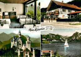 73745900 Hopfen See Haus Hubertus Gastraum Schloss Neuschwanstein Seepartie Hopf - Fuessen