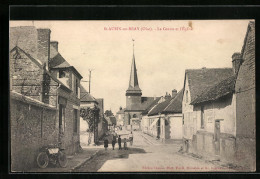 CPA St-Aubin-en-Bray, Le Centre Et L'Église  - Sonstige & Ohne Zuordnung