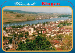 73745862 Bingen Rhein Fliegeraufnahme Bingen Rhein - Bingen