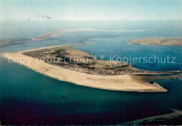 73745544 Amrum Fliegeraufnahme Badestrand M. Foehr U. Sylt Amrum - Autres & Non Classés