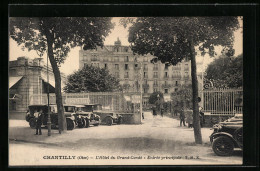 CPA Chantilly, L'Hotel Du Grand-Condé, Entrée Principale  - Chantilly