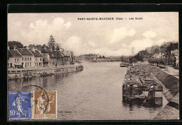 CPA Pont-Sainte-Maxence, Les Quais  - Pont Sainte Maxence