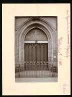 Fotografie Brück & Sohn Meissen, Ansicht Wittenberg, Portal Der Schlosskirche  - Orte