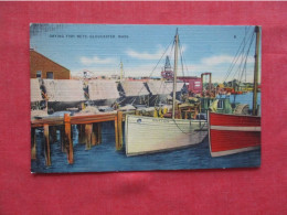 Drying Fish Nets. Gloucester.Massachusetts  Ref 6395 - Other & Unclassified