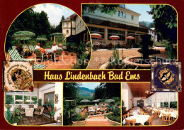 73745102 Bad Ems Bundesbahn Sozialwerk Haus Lindenbach Gastraeume Terrasse Park  - Bad Ems