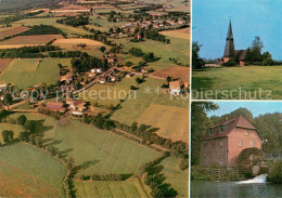 73745057 Heidmuehlen Holstein Fliegeraufnahme Kirche Muehle Heidmuehlen Holstein - Sonstige & Ohne Zuordnung