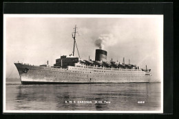 AK Passagierschiff RMS Caronia Heizt Die Kessel An  - Paquebots