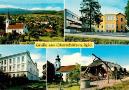 73744711 Oberschuetzen Gesamtansicht M. Maedchenheim Schule Kirche Czarda Obersc - Altri & Non Classificati