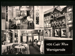 AK Wernigerode, HOG Café Wien, Aussen- Und Innenansicht  - Wernigerode