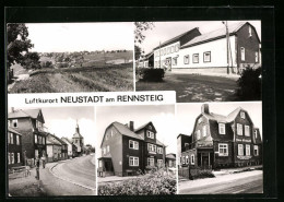 AK Neustadt Am Rennsteig, Teilansicht, FDGB-Ferienheim, Rennsteigstrasse  - Andere & Zonder Classificatie