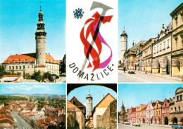 73744090 Domazlice CZ Marktplatz Haeuserpartie Innenstadt Turm  - Czech Republic