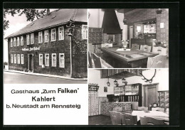 AK Kahlert B. Neustadt Am Rennsteig, Gasthaus Zum Falken Mit Innenansichten  - Sonstige & Ohne Zuordnung