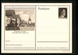 AK Gengenbach /Kinzigtal, Platz Mit Oberem Tor, Ganzsache Lernt Deutschland Kennen  - Postcards