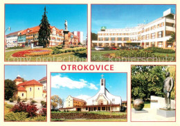 73744078 Otrokovice CZ Nam 3 Kvetna Hotel Spolensky Dum Kostel Sv Michaela Koste - Czech Republic
