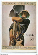 1936 Banco Di Roma Rendita 5% - Bella Cartolina - Marcophilie