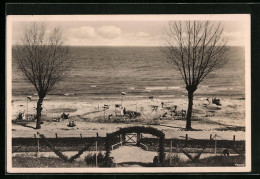 AK Haffkrug, Kindererholungsheim Produktion - Blick Auf Strand Mit Sandburgen  - Autres & Non Classés