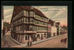 AK Wernigerode, Breitestrasse Mit Hotel Zum Bären Und Alten Häusern  - Wernigerode