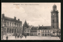 CPA Gravelines, Mairie - Beffroi Et Chapelle Des Ursulines  - Gravelines