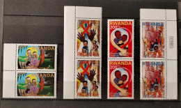 Rwanda - 1473/1476 - 1415/18 - En Paire - AIDS/SIDA - Prevention In Children - Prévention Chez Les Enfants - 2003 - MNH - Unused Stamps