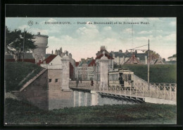 AK Dunkerque, Porte De Rosendael Et Le Nouveau Pont, Strassenbahn  - Tramways