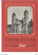 Etiquette HOTEL EINSIEDELN ST JOHANN ST JEAN SUISSE - Etiketten Van Hotels