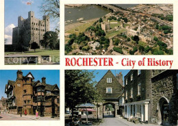 73607268 Rochester Kent Castle Old Houses Cathedral Aerial View Rochester Kent - Sonstige & Ohne Zuordnung