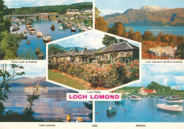 73607254 Loch Lomond Scotland River Leven At Balloch Luss Village Ben Lomond Mou - Sonstige & Ohne Zuordnung