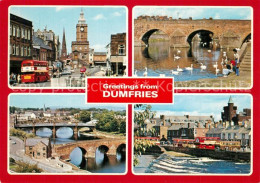 73607235 Dumfries Galloway High Street Bridges River Nith Whitesands Dumfries Ga - Sonstige & Ohne Zuordnung