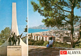 73605847 Alanya Atatuerk Aniti Ve Kentten Bir Goeruenuem Alanya - Turquie