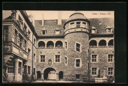 AK Zeitz, Rathaus, Innenhof Mit Brunnen  - Zeitz