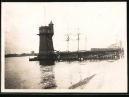 Fotografie Unbekannter Fotograf, Ansicht Kiel, Leuchtturm In Der Kieler Bucht 26.6.1930  - Places